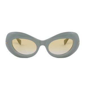 Gucci Yellow Oval Sunglasses